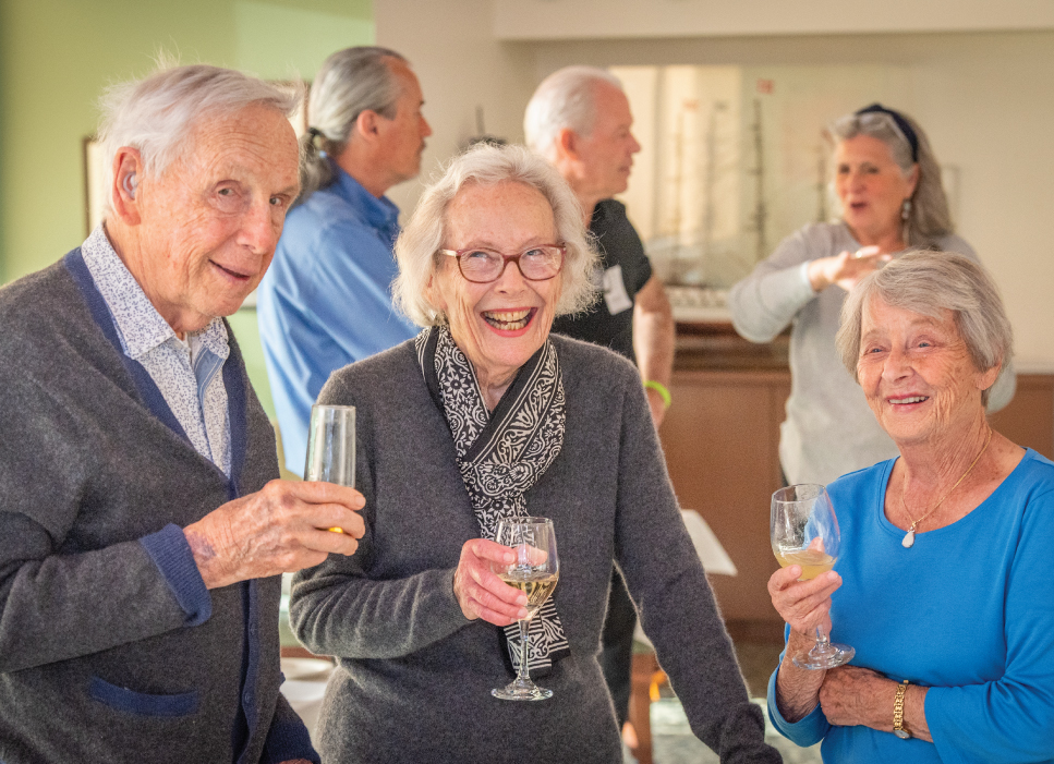Residents at Happy Hour